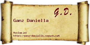 Ganz Daniella névjegykártya
